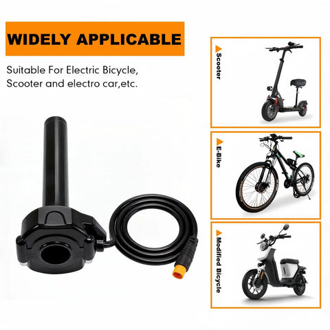Full Twist Throttle Kit For 12V To 72V E Bikes And Scooters 3 Pin Surron Style Waterproof Quick Twist Handlebar Throttle Display
