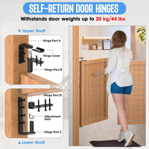 Heavy Duty Self Closing Saloon Door Hinges 4 Pack Black Large 304 Stainless Steel Dual Swing Bar And Restaurant Hardware That Snaps Back Smooth As Butter Daily, showcasing parts and installation.