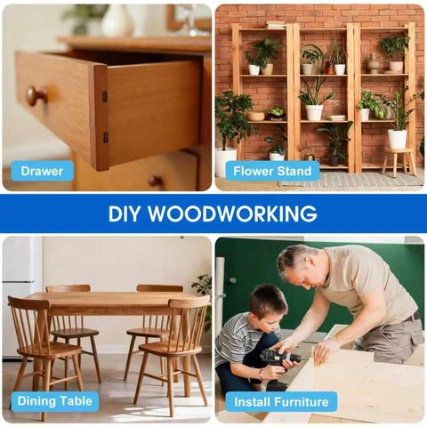 DIY woodworking projects using Pocket Hole Screws Kit 700 Pcs Five Size Assortment Of Number Eight Wood Screws