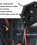 Heavy Duty Aluminum Fifth Wheel Landing Gear Box Replacement 276602 close-up showing mounting bolts and durable finish