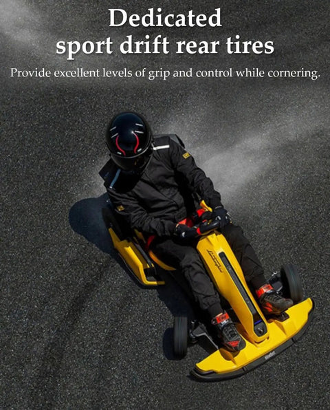 Rider on Ninebot Gokart Pro with Two Pack 10x2.75 Quick Release Tires For Ninebot Gokart Pro S MAX And Gokart Kit Replacement