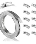 Top Tier 2 Pack Adjustable Hose Clamps Made From Real 304 Stainless Steel For Heavy Duty Fastener Work That Won Slip Or Corrode On Your Rides And Projects, coil and clamps