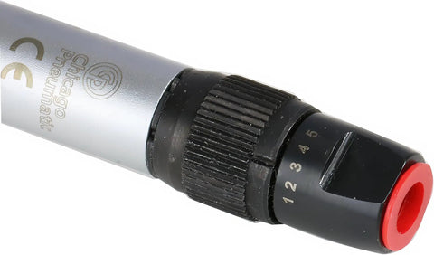 Big League Air Scribe Engraving Pen With Rolling Throttle And 13500 Blows Per Minute For Quick Marking On Metal Glass And Stone, close-up of throttle knob.