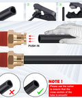 Heavy Duty Brass 3/8 Inch DOT Air Fittings Kit With 32.8 Ft Air Line Hose Quick Connect For Semi Trucks And Industrial Air Systems