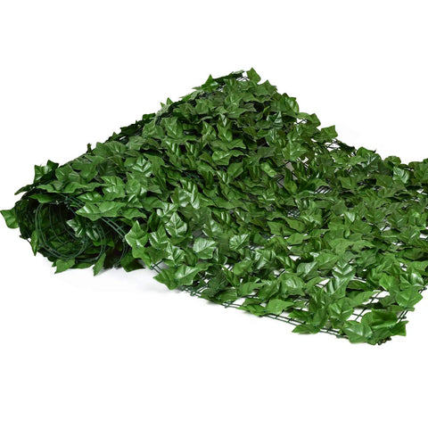 Artificial Ivy Privacy Fence Screen 118 By 39.4 Inches For Outdoor Walls And Garden Decor, Realistic Faux Ivy Leaves unrolled