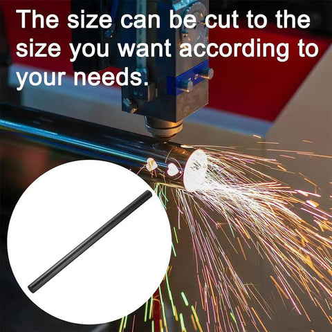 Black ABS Plastic Round Rods 5mm X 1m High Strength Modeling Bar for DIY projects with cutting machine sparks