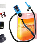 Portable Fuel Transfer Pump With Auto Stop Sensor 51 Inch Hose 3.2 Gallons Per Minute Fast And Safe Gas Can Pump for Oil