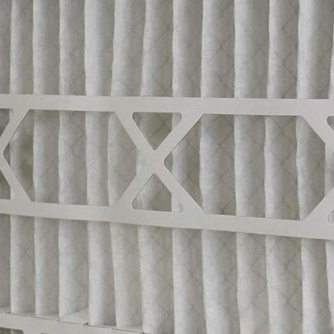 Close-up of the Air Bear 20 x 25 x 5 Inch MERV 8 High Performance Air Purifier Filter Replacement showing filter material and frame.
