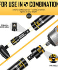 One Half Inch Drive Impact Socket Set, 65 Piece SAE And Metric Deep And Shallow Sockets With Embossed Painted Markings