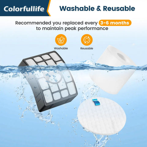 Replacement Vacuum Filters For Rotator Powered LiftAway Series Cleaners Fits NV650 NV650W NV651 NV652 NV750W NV751 NV752 underwater