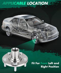 Front Wheel Hub And Bearing Assembly For Honda Civic 2006 2007 2008 2009 2010 2011 Direct Bolt On Replacement