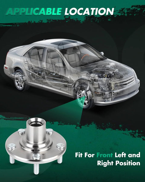 Front Wheel Hub And Bearing Assembly For Honda Civic 2006 2007 2008 2009 2010 2011 Direct Bolt On Replacement
