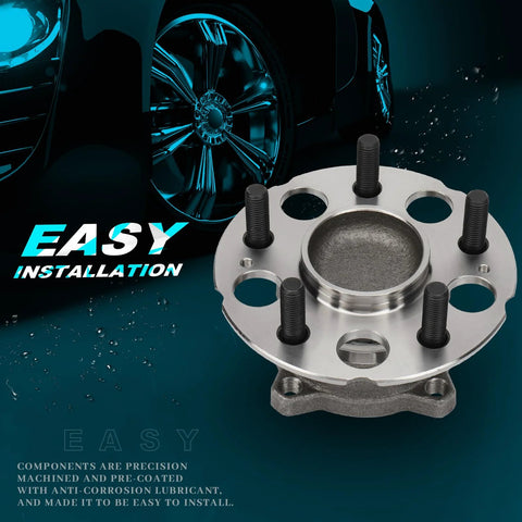 Rear Wheel Hub And Bearing Assembly Fits Honda CR V 2007 2011 EX EX L LX Crosstour 2010 2011 2012 2015 TF1 And Accord Crosstour With ABS 5 Lug One Piece Replacement