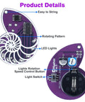 Fun SMD Soldering Practice Kit for Teens and Adults With LED Seashell Conch Flow Lamp Pendant, circuit board details