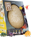 Jumbo Dino Egg Surprise With Twelve Collectible Dinosaurs Inside One Giant Easter Egg for Easter Gifts and STEM Learning Dig