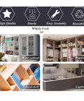 Image showcasing the use of Tough As Nails Cam Lock Fasteners For Furniture Building And Cabinet Connectors in various furniture types.