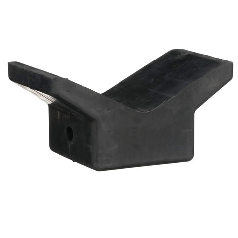 4 Inch by 4 Inch Rubber Bow Stop V Block Keeps Your Boat Hull Scratch Free and Keeps It Locked On Trailers Prevents Side to Side Shake Heavy Duty Protection for Your Boat Trailer, black rubber V-block