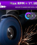 10 Pack Strip Discs 4 Inch Stripping Wheel For Angle Grinder Rust Busting Clean Paint Off Welds Oxidation For Metal And Wood 4 Inch By Five Eighth Inch in action