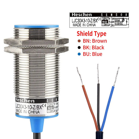 Capacitive Proximity Sensor Switch Shield Type LJC30A3 10 Z BX 30mm Mount Detect Range 1-10mm Set Distance 0-8mm
