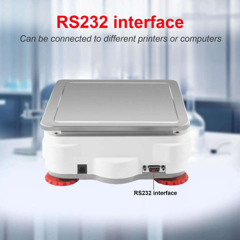 RS232 interface of Crazy Precise Lab Scale 3200g Capacity With 0.01g Readability Electronic Analytical Balance Digital Scale