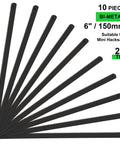 10 Pack 6 Inch Bi-Metal HSS Mini Hacksaw Blades 24 TPI For Mini And Primary Hacksaws Cuts Wood Metal Plastic PVC Aluminum Copper Brass Heat Treated Pro Grade Durable Wavy Teeth For Clean Fast Cuts