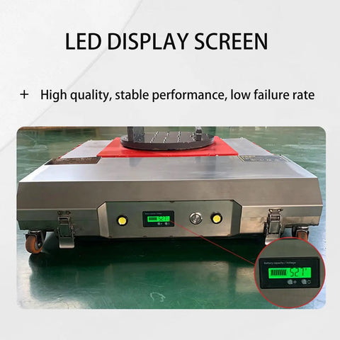 Heavy Duty Machinery Mover 20T Electric Remote Control Skate For Industrial Equipment Dolly showing LED display and controls.