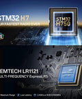 STM32 H750 and SEMTECH LR1121 ExpressLRS components for TX15 Max 3.5 Inch IPS Touchscreen Radio Controller