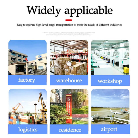 Widely applicable Built Tough Electric Hydraulic Cargo Lift 2200 Pounds for factory, warehouse, workshop, logistics, residence, and airport.