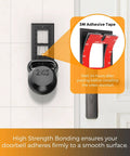 Adhesive Video Doorbell Mount For Video Doorbell Wired 2021 Release, No Drill, showing 3M adhesive tape for easy install.