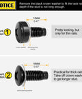 Heavy Duty M6 Rack Screws And Cage Nuts 50 Pack For Server Cabinet Rack Mounting Network Gear Phillips Truss Head with crown washers