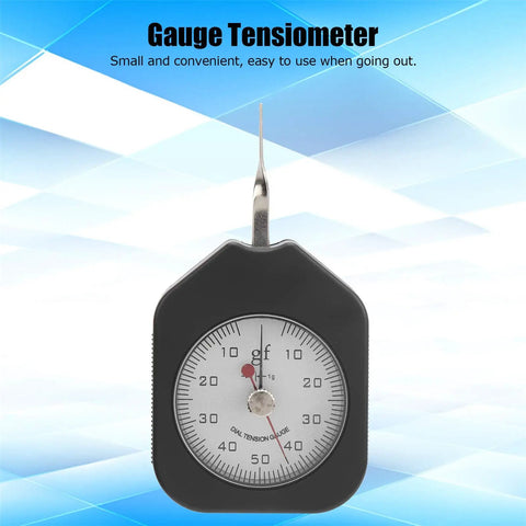 Dial Tension Gauge Pro-Grade With Dual Needle Dynamometer, 50g Peak Hold Tensiometer For Relay Switches, Spring Pressure And Tensile Testing, Durable Alloy Construction, Easy Peak Readings For Lab Or Shop, front view