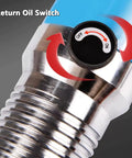 Close-up of return oil switch on Beefy Hydraulic Gear Puller Kit With 2 And 3 Jaw Convertible Heads, 5-50 Ton capacity.