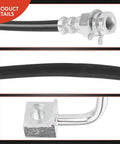 Close-up of Front Brake Hydraulic Hose For Ford F 250 And F 350 1980 1994 4WD Front Left And Front Right Passenger Side Replacement