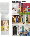 Quick Restoration Wood Paint for Cabinets and Furniture, 180g, Scratch Fix with brush, suitable for various wood surfaces