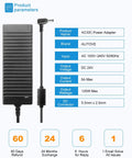 24V 5A Power Brick Adapter 120W DC Transformer With 5.5x2.5mm Plug for LED Strip Lights CCTV Cameras LCD Monitors Massage Chairs