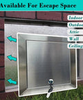 Rock Solid Waterproof Stainless Steel Lockable Access Door With Secure Key And Quick Snap Install Design For Attic Ceiling Wall Hatch, outdoor installation.