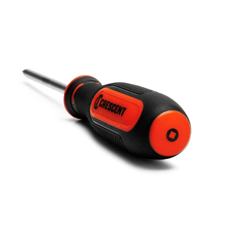 4 Piece Square Screwdriver Set With Tri Lobed Dual Material Handles, Precision Machined Tips, Oil And Solvent Resistant Grips