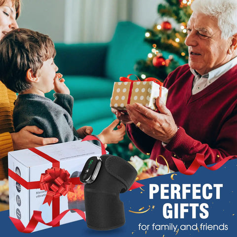 All In One Heated Massager With Heat And Vibration For Knees Shoulders Elbows And More in holiday gift setting
