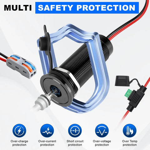 Upgraded 12V Power Adapter For Starlink Mini Recessed Mount Plug And Play Converts 12V 24V To 30V Step Up Waterproof Power Supply