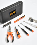 22 Piece Must Have Home Repair Tool Kit With Portable Toolbox For DIY, Home, Garage And Dorm Use, Includes Pliers, Utility Knife