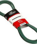 Bareback Drive Belt With Green Low Friction Wrap For Smooth Clutching In Shock Loaded Backside Idler Driven Equipment Aramid Tensile Cords Deliver Limited Stretch And Beast Mode Strength And Durability For Reliable Power Transmission on white background with visible brand label