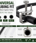 12 Pack Adjustable Flow Control Hose Clamps For Half Inch Tubing Nickel Plated Brass Precision Thumb Screw in use