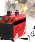 Heavy-Duty 1000W Weld Cleaning Machine for Arc Welds with safety guard, copper transformer, and IGBT power tube, red casing.
