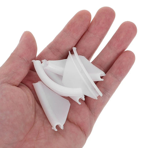Universal Plastic Spiral Pushers For Vending Machines White Scraper Tool For Quick Install Smooth Operation And Tool Free Replacement With Versatile Compatibility For Retail Vending Machine Parts, white plastic parts in hand