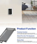 Slick Smoky Clear View Electrical Outlet Box Covers Type 3r Wet Location Enclosure 4 Pack on a wall, heavy duty, weatherproof design.