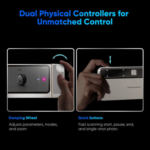 Completely Standalone Handheld 3D Scanner Boasting 48MP Full Color Capture And Top Shelf 0.03 Mm Accuracy Creates Flawless Prints No Computer Needed Slick Pocket Body Sweeps Mini To Massive Parts Ideal For Makers And Gearheads