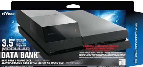 Ultimate 3.5 Inch Hard Drive Enclosure Upgrade Dock For PlayStation 4 PS4 with sleek design and highlighted LED features.