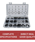 300 Pcs Car O Ring Kit With 18 Size Assortment, Dustproof Oil Proof Rubber Seals, Easy View Box With Separate Compartments