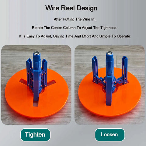 Heavy Duty Wire Spool Rack With Wheels For Electrical Wires And Conduit Dispenser highlighting adjustability feature