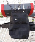 Heavy Duty Electric Chain Hoist Bags For 25m Chain 82ft Long, Large Capacity Nylon Fiber Construction, Black, outdoor use.